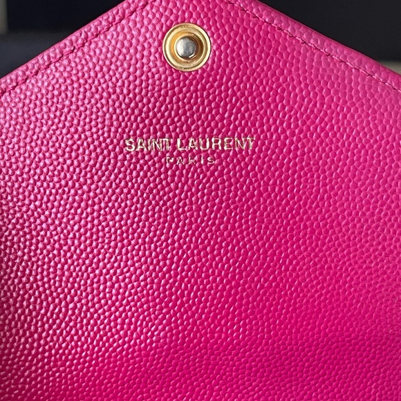 Saint Laurent Pink Quilted Chain wallet on chain (D7055) - Picture 12 of 16